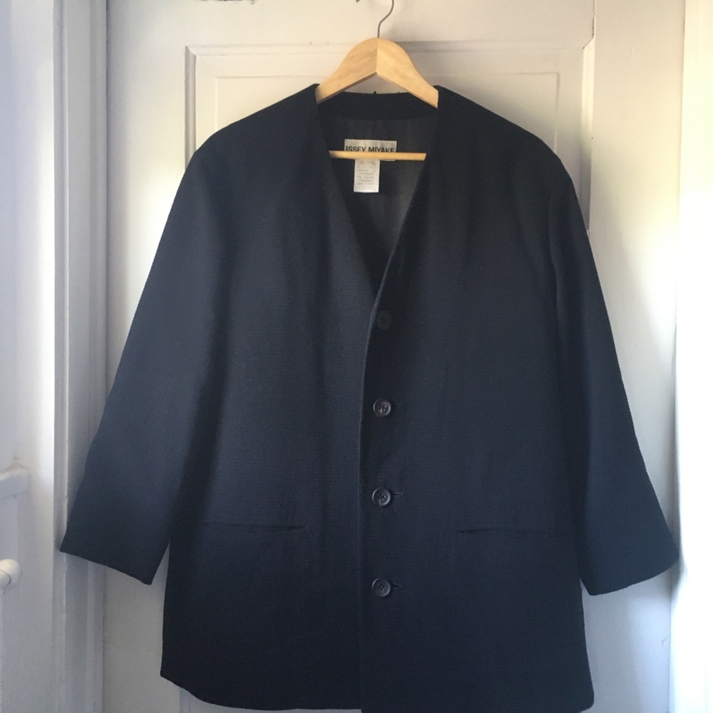 Men’s wool cardigan style jacket